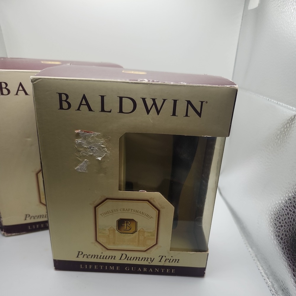 2 BALDWIN PREMIUM INTERIOR DUMMY TRIM LATCH 95455 RDM Right hand Venetian bronze